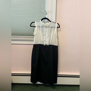 Vintage tuxedo dress with attached top slip